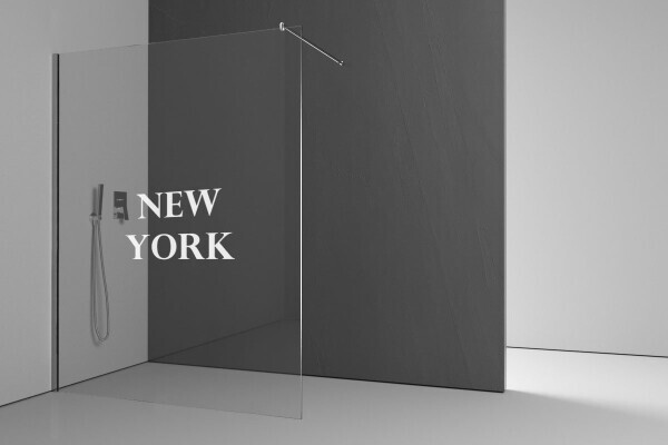 Glaswand Dusche New York 200cm Höhe verschiedene Breiten