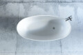 Freistehende Badewanne Tula 170x80x50cm Mineralguss - RAL Farben - Ansicht 3