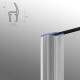 Duschdichtung Dichtleiste Spaltdichtung Modell 18 f&uuml;r 5mm Glasst&auml;rke - Ansicht 4