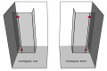 Duscht&uuml;rbeschlag &quot;Berta&quot; f&uuml;r Glas-Glas in Chrom Hebe Senkmechanismuss links - Ansicht 3