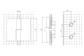 Duscht&uuml;rbeschlag &quot;Berta&quot; f&uuml;r Glas-Glas in Chrom Hebe Senkmechanismuss links - Ansicht 4