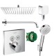 Hansgrohe Shower Select Thermostat Unterputz Duscharmaturenset Duschteller 30 cm - 40cm Wandarm - Ansicht 1