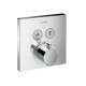 Hansgrohe ShowerSelect Thermostat Unterputz Duscharmaturenset Duschteller 30 cm mit Deckenarm - Ansicht 3