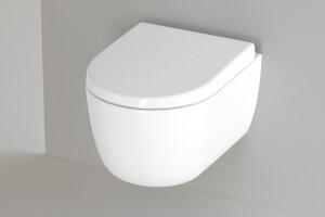 Kurzes Spülrandloses Hänge WC - Lifa Weiß Glanz 49 cm