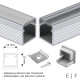 LED Aluprofil Aluminium Profil Halterung f&uuml;r LED Streifen - Ansicht 4