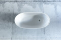 Kleine Badewanne freistehend Mineralguss Relison Matt 150x70x50 cm - Ansicht 3