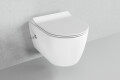 Standard Toilette mit Bidet Funktion - Ventil Montiert - Aldo Wei&szlig; Matt - Ansicht 3