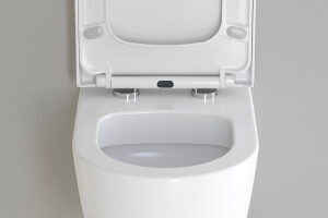 WC Komplettpaket Lifa Lang Wei&szlig; Glanz - Duofix UP 320 Komplettset mit Sigma01