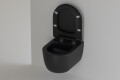 Sp&uuml;lrandloses H&auml;nge WC 49cm schwarz matt Geberit Komplettset Sigma01 - Ansicht 4