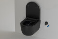 WC Komplettset schwarz matt inkl. Duschfunktion mit Geberit und Vitra Zubeh&ouml;r Sigma01 - Ansicht 3