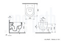 H&auml;nge Toilette mit Duschfunktion wei&szlig; glanz - Ansicht 7