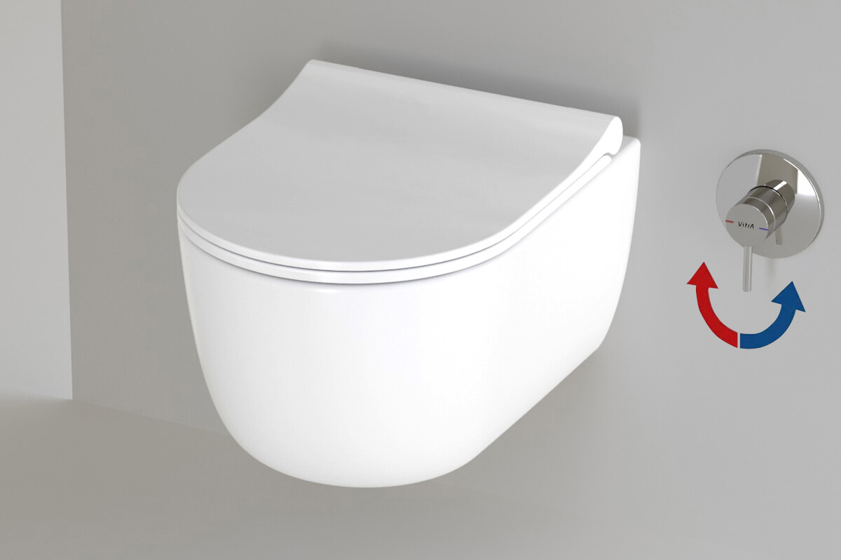 Haiaveng Wasserabzieher 360 ° drehbarer T-förmiger Glaswischer  Badezimmer-WC-Spiegel
